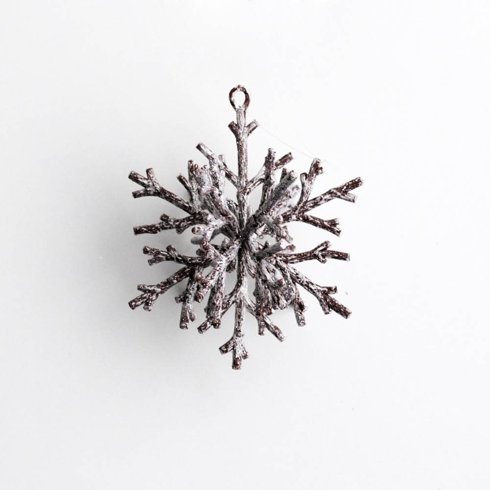 Snowflake wooden snow