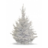 Sapin Nordmann floqué blanc