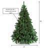 Een groene kunstkerstboom met volle takken, geschikt voor de feestdagen. Een groene kunstkerstboom met volle takken, geschikt voor de feestdagen.