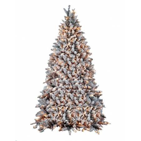 Sapin artificiel floqué blanc Sapin artificiel floqué blanc