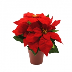 Artificial Christmas Rose - Poinsettia - 1