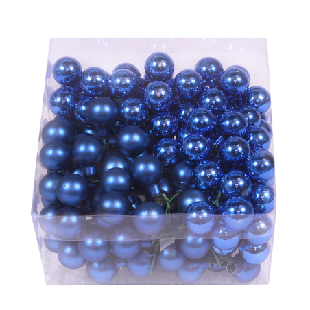 "classic" Kerstballen - blauw "classic" Kerstballen - blauw