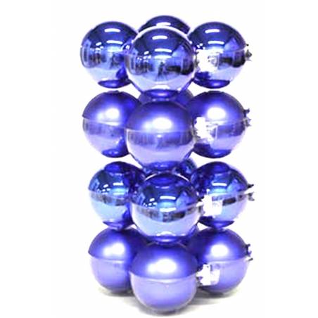 "classic" Kerstballen - blauw