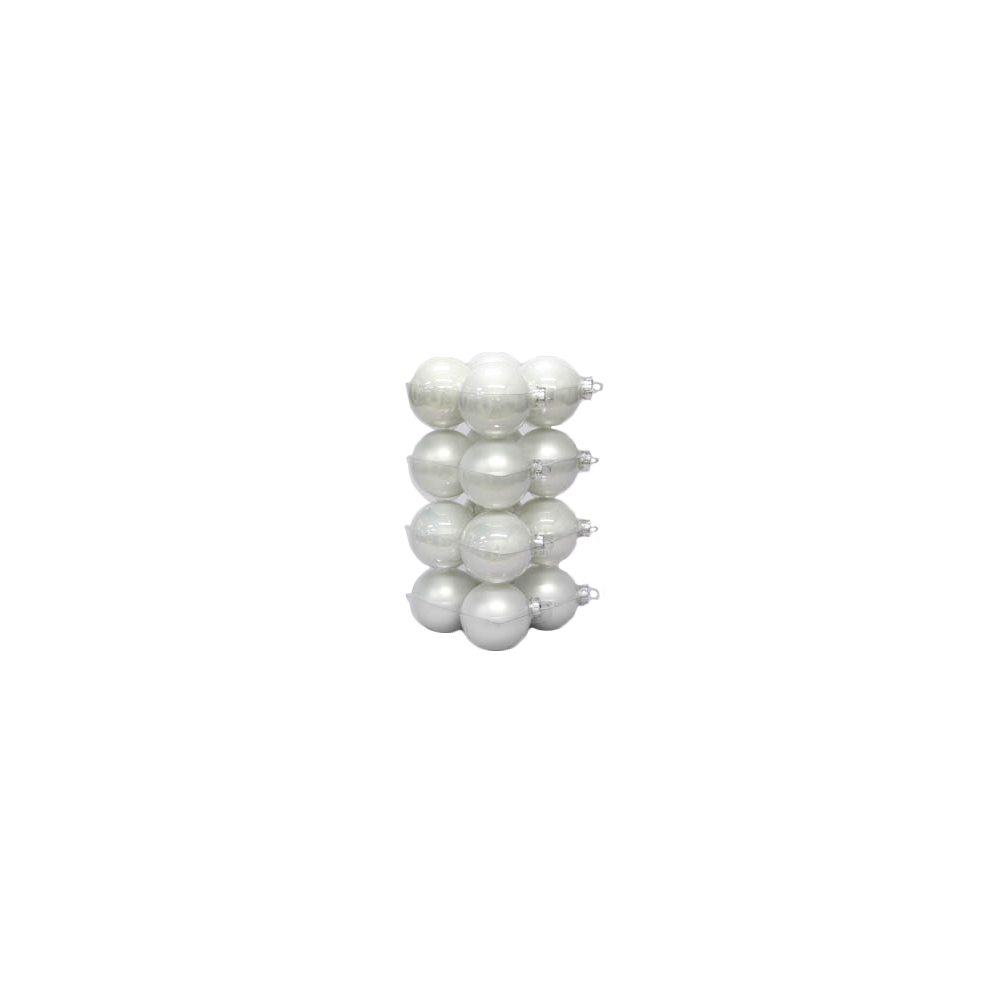 Boules de Noël classiques blanches | SAPINS.BE SRL