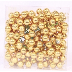 "classic" Christmas balls - gold