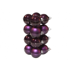 Kerstballen classic pruin | SAPINS.BE SRL