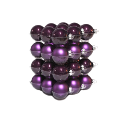 "classic" Christmas balls - plum