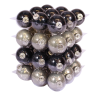 Boules de noël classic-grey/black Boules de noël classic-grey/black