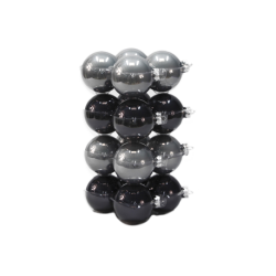 Boules de noël classic-grey/black