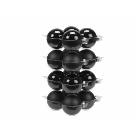 Black classic Christmas baubles | SAPINS.BE SRL Black classic Christmas baubles | SAPINS.BE SRL