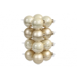 Boules de Noël classiques champagne | SAPINS.BE SRL