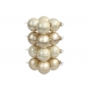 Classic champagne Christmas baubles | SAPINS.BE SRL