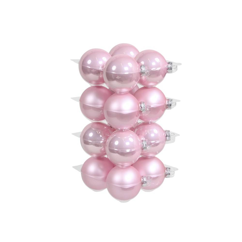 "classic" Christmas balls - Powdery pink