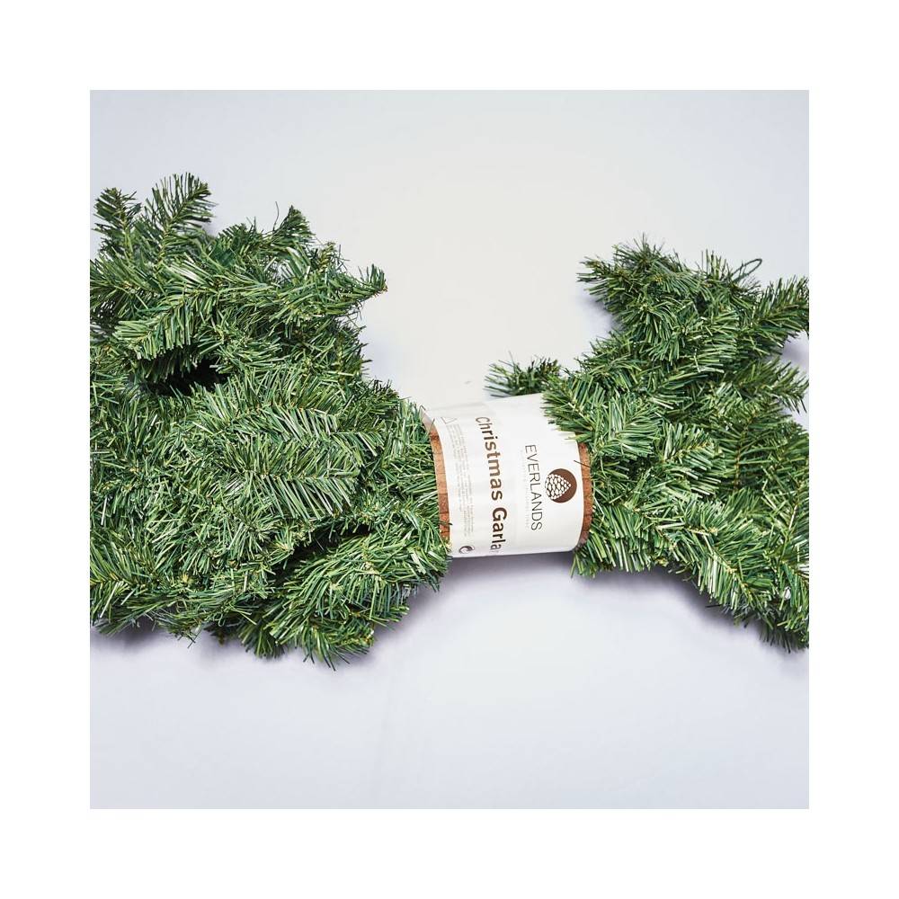 WAXCMXYH Guirlande De Pin Norfolk Réaliste De Luxe - Guirlande Sapin Artificiel Pour Noël, 1,5m à 2,7m, Avec Ou Sans Cloche