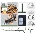 Guirlande 400 led blanc extra chaud