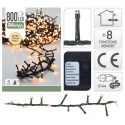 Guirlande 800 led blanc EXTRA chaud
