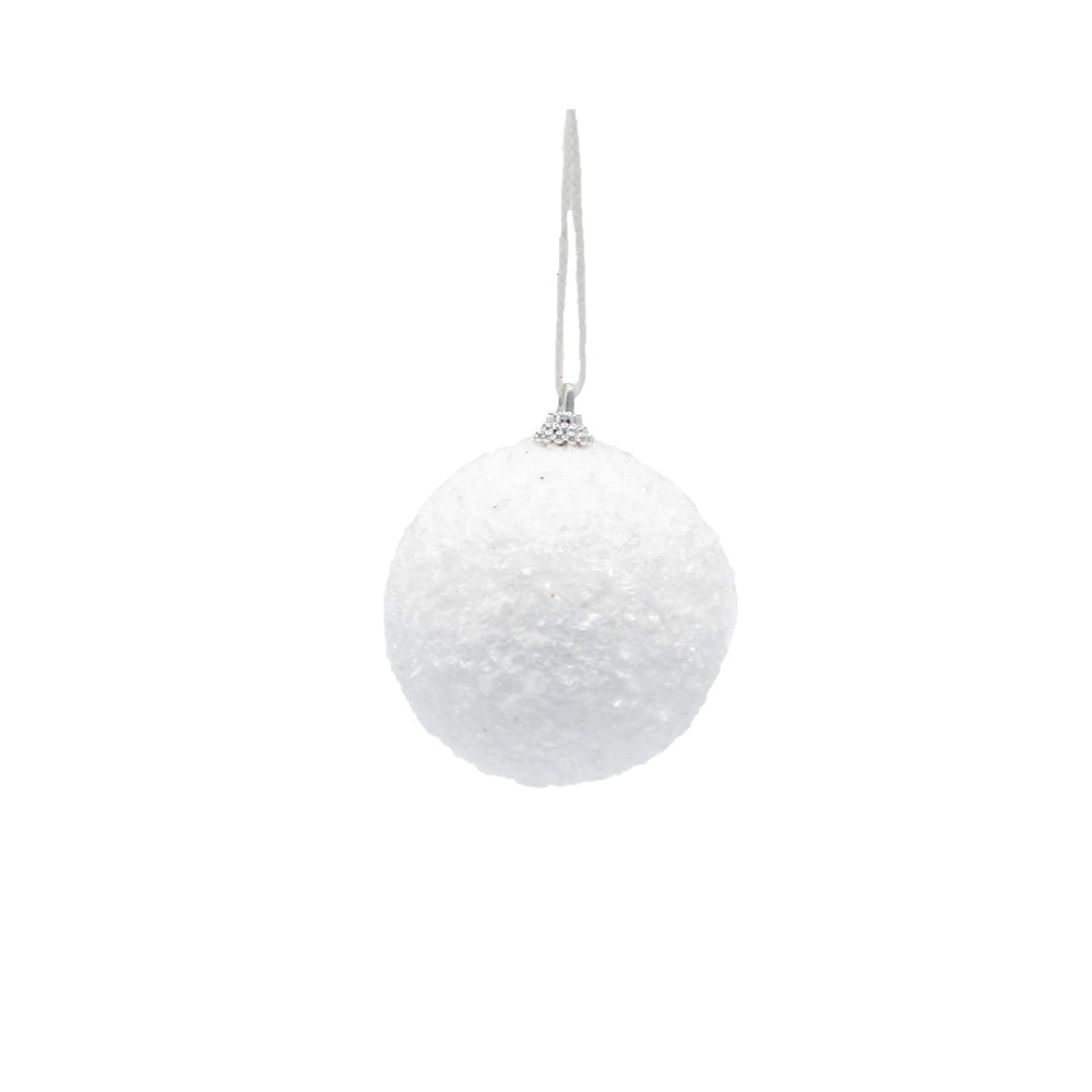 Lot 12 boules effet neige