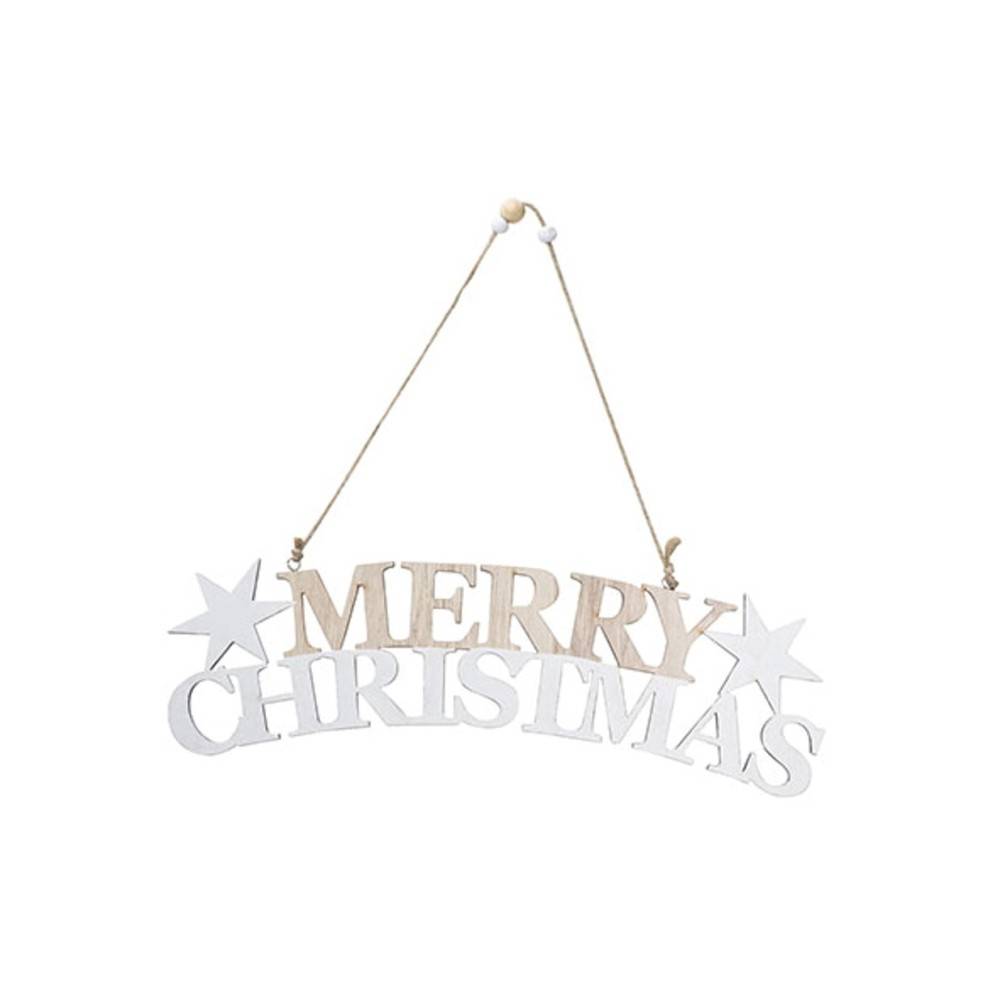 SUSPENSION MERRY CHRISTMAS BOIS SUSPENSION MERRY CHRISTMAS BOIS