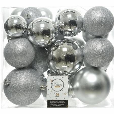 Boule de Noël Classic - Argent - plastique Boule de Noël Classic - Argent - plastique