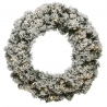 Snowy artificial wreath with lights - 1 Snowy artificial wreath with lights - 1