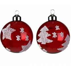 Boule avec Etoiles & Sapins