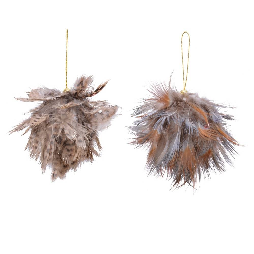 Boule de Noel à Plumes Boule de Noel à Plumes