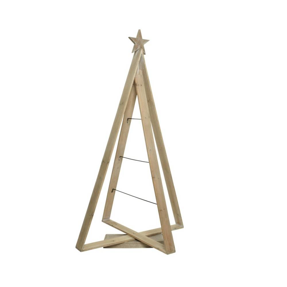 Sapin de Noël en Bois avec Etoile Sapin de Noël en Bois avec Etoile