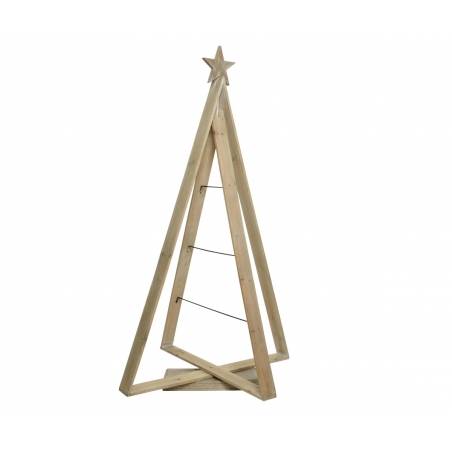Sapin de Noël en Bois avec Etoile Sapin de Noël en Bois avec Etoile