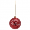 Boule de Noel Merry Xmas Rouge