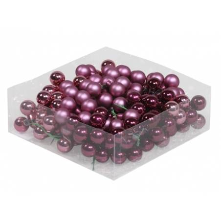Boules de Noël Classic Mauve Boules de Noël Classic Mauve