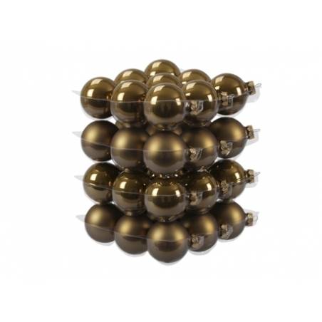 Boules de Noël Classic or foncé Boules de Noël Classic or foncé
