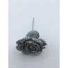 Lot de 36 petites roses dorées à paillette à piquer OLI