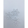 Lot de 12 flocons en plastique transparent OLI