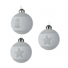 3 Boules de Noël Sapins et Etoile