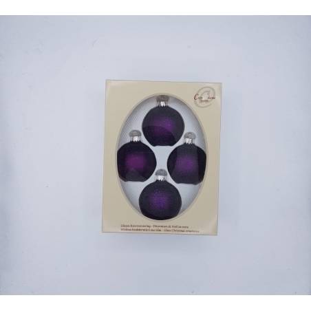 Guirlande LED 3m Boules 6 Cm Bicolores - Noir Et Bleu à Paillettes
