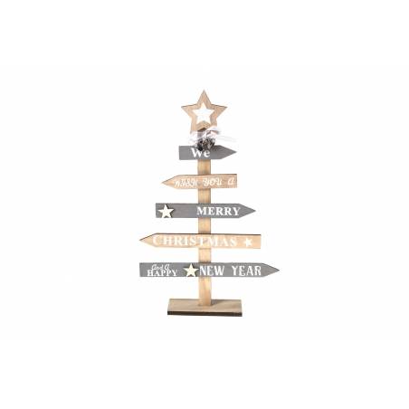 Arbre de Noël en bois flèchés 35cm