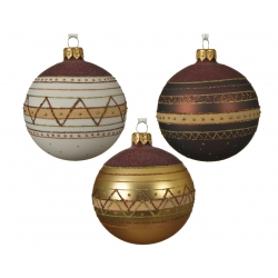 2x3 Kerstballen glas en...