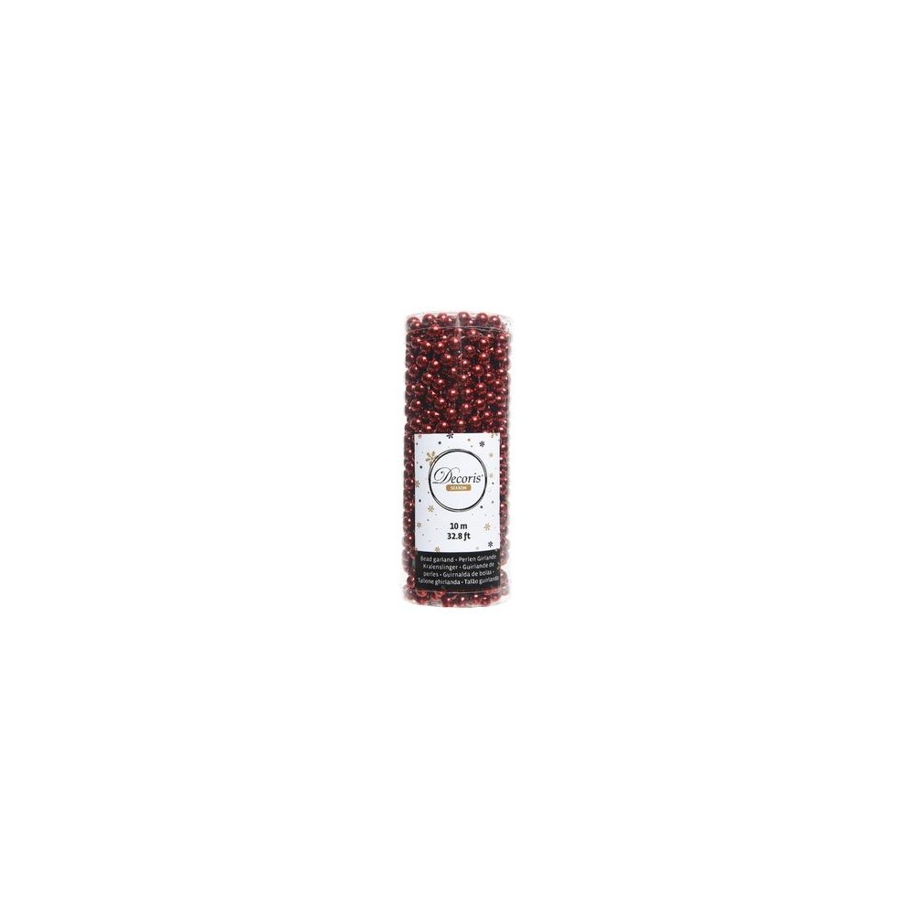 Red pearl garland | SAPINS.BE SRL