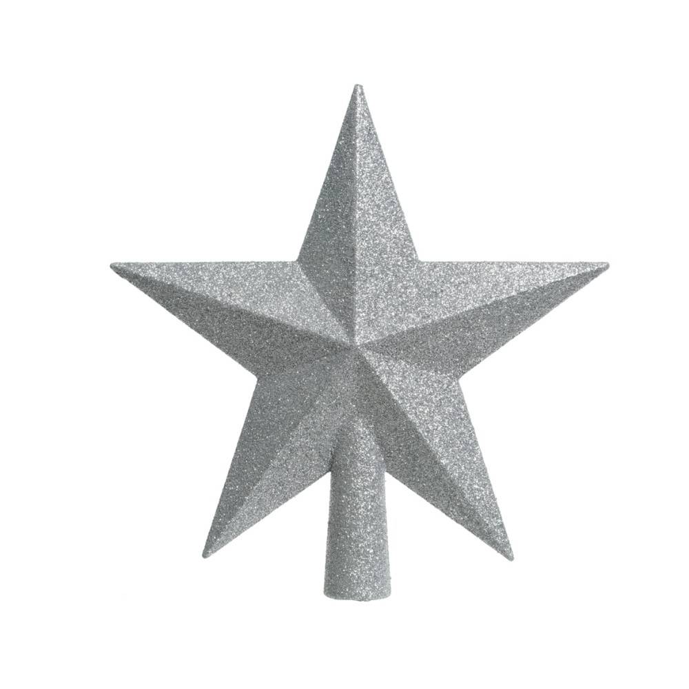 Zilveren ster voor kerstboom