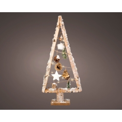 Houten kerstboom met LED