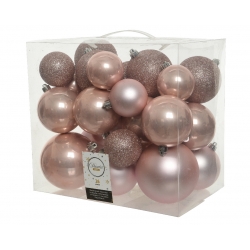 26 Pink unbreakable baubles