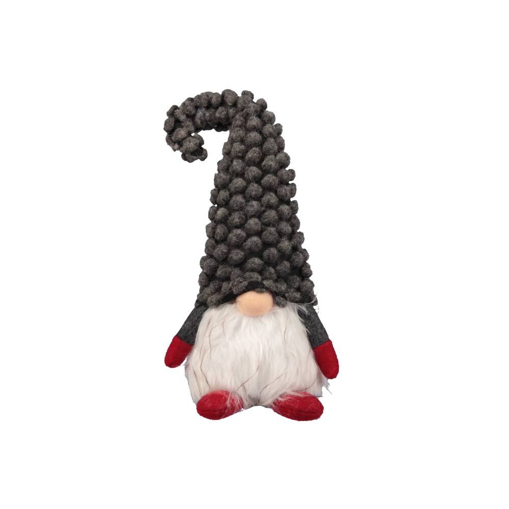 Gnome with grey santa hat