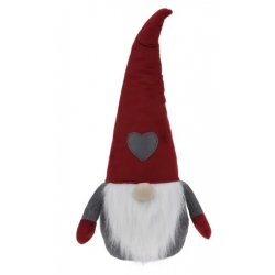 Gnome door stopper grey heart