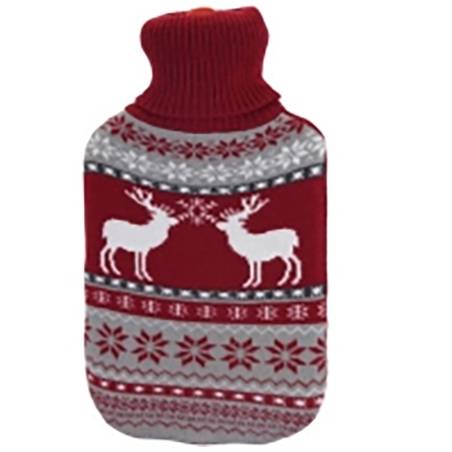 Christmas hot water bottle with large deers