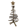 Pine Christmas tree with snow and star, 62cm high