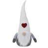 Bloque porte gnome chapeau blanc