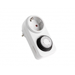 White electric timer
