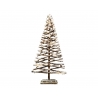 Glowing rattan snowy Christmas tree 80cm