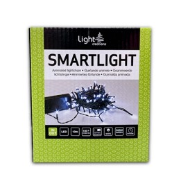 Verpakking van een lichtslinger met groene accenten en duidelijke tekst, geschikt voor binnen en ...