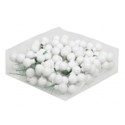 White classic Christmas baubles